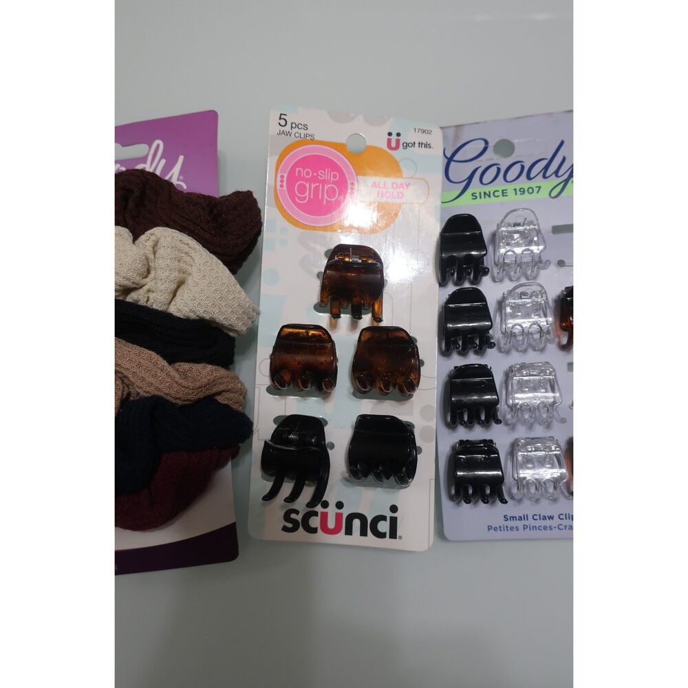 Hair Accessories Bundle Claw Clips and Scrunchies